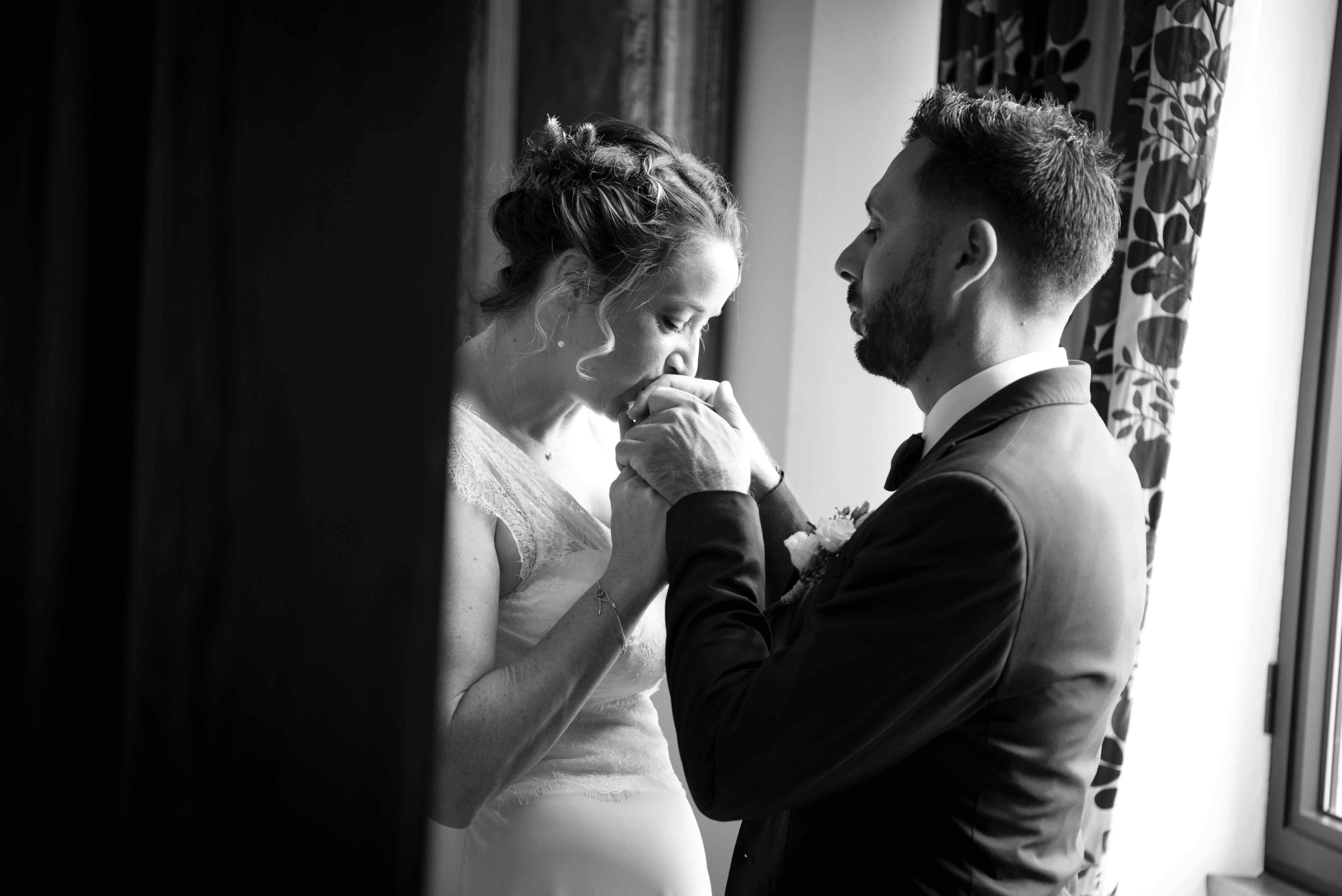 Photo de mariage à Agen : échanges de vœux, émotion des mariés