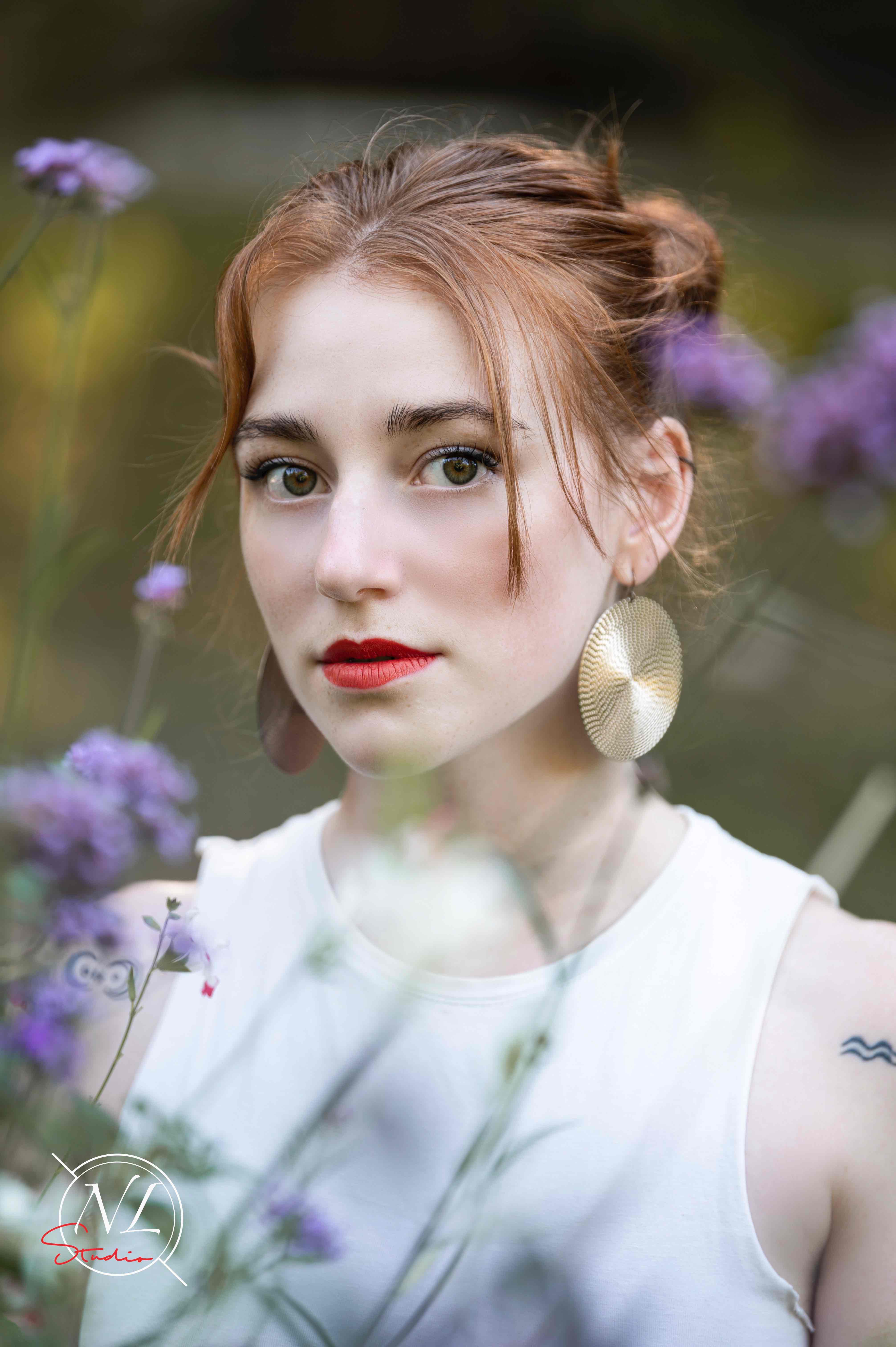 Portrait à Agen : décor fleuri, ambiance romantique